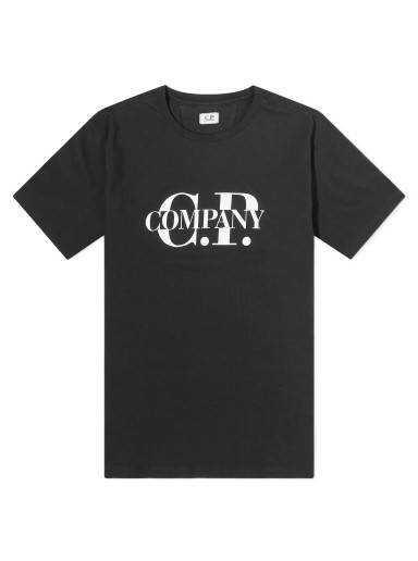 Póló C.P. Company Logo T-Shirt Fekete | 15CMTS239A-005100W-999