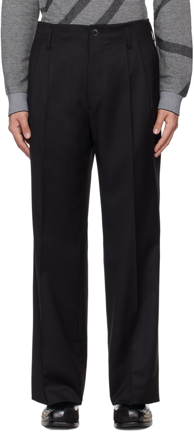 Nadrág Vivienne Westwood Creased Trousers Fekete | 2F01000Y-W00QN-