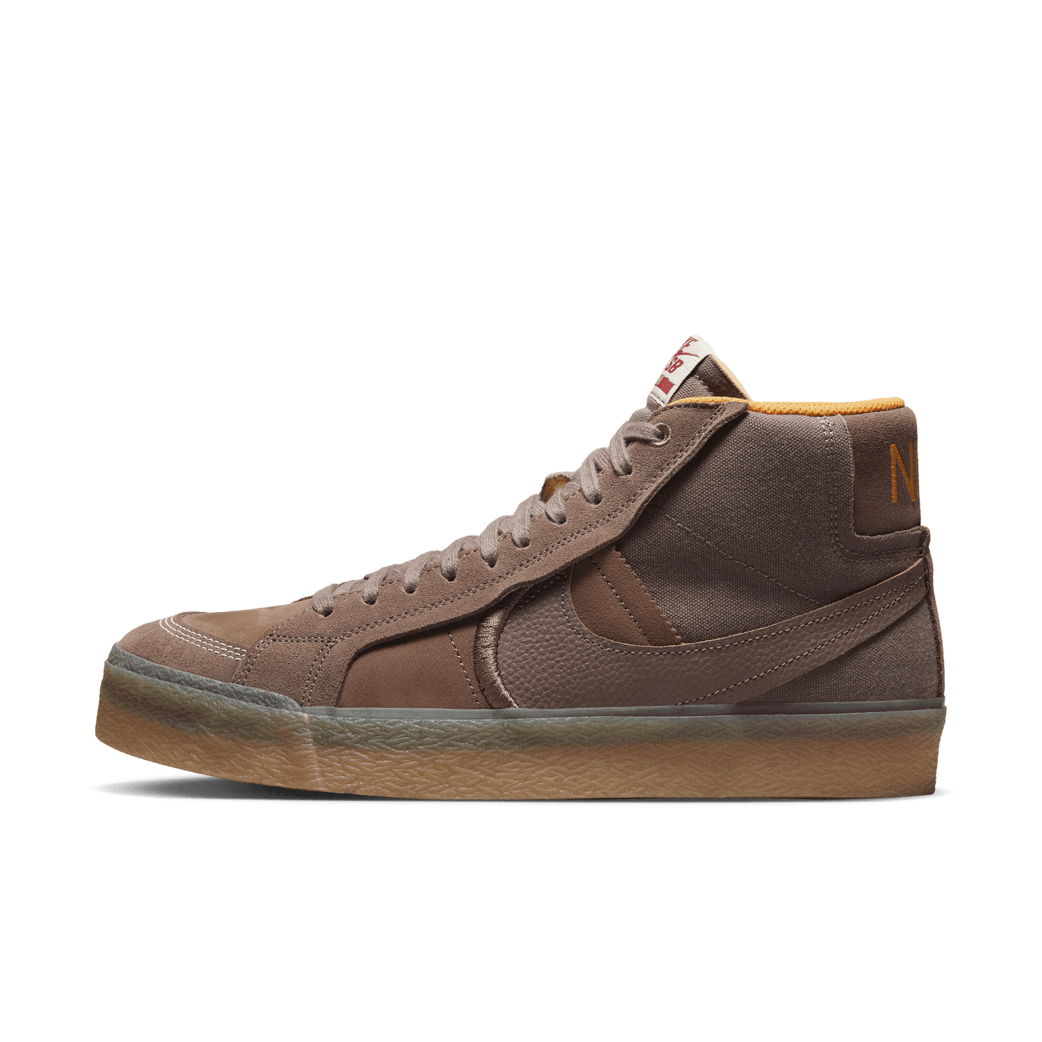 Sneakerek és cipők Nike SB Blazer Mid Plus Plum Eclipse Kumquat Barna | DV5468-200, 0