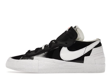 Sneakerek és cipők Nike sacai x Blazer Low "Black Patent" Fekete | DM6443-001, 1