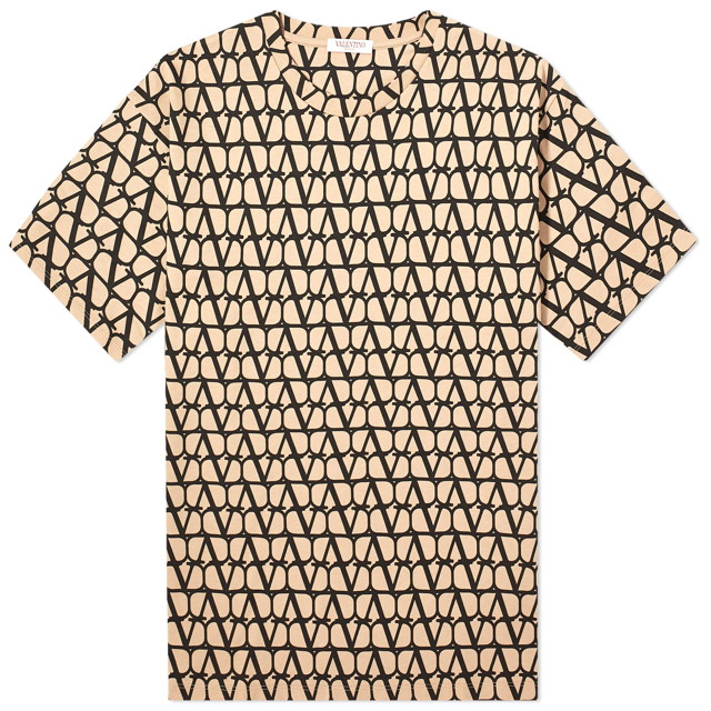 Póló Valentino Men's Icon Oversized Tee Beige Bézs | 4V3MG14Y9KC-MYL