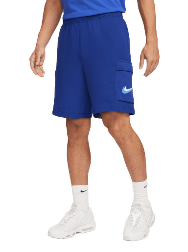 Rövidnadrág Nike Sportswear French Terry Cargo Shorts Sötétkék | FQ7160-455