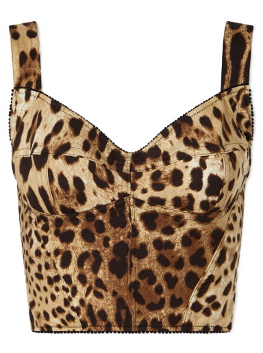 Melltartó Dolce & Gabbana Leopard Print Corset Top Többszínű | F7W98TFSADD-HY13M