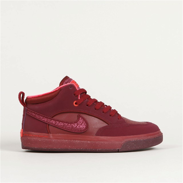 Sneakerek és cipők Nike SB React Leo Prm Dark Beetroot Red Burgundia | FQ7639-600