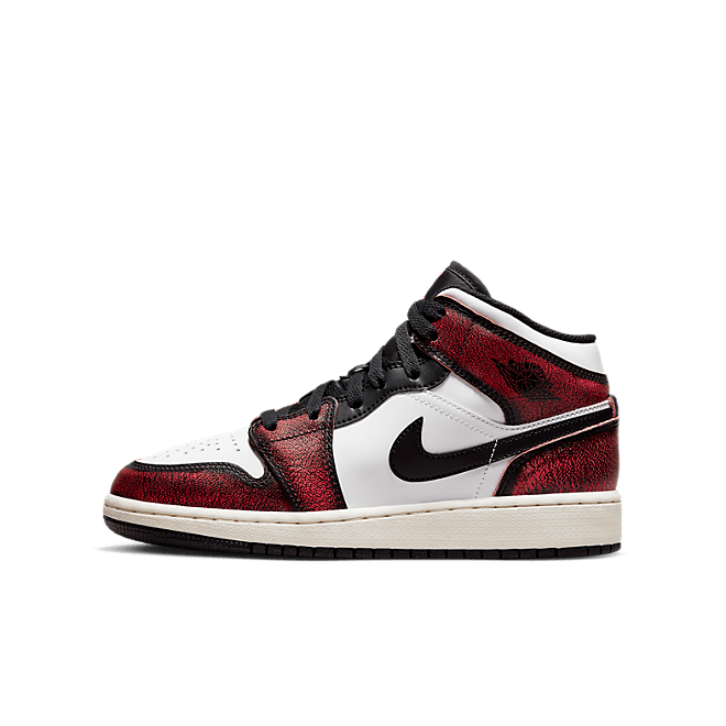 Sneakerek és cipők Jordan Air Jordan 1 Mid SE "Wear-Away" GS 
Piros | FB0568-006, 0