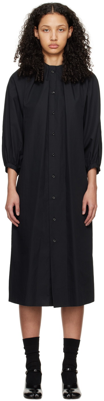 Ruha Maison Margiela MM6 Buttoned Maxi Dress Fekete | S52DG0012 S78549