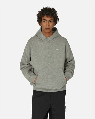 Sweatshirt Nike Swoosh Thermo Fleece Hooded Sweatshirt Dark Grey Heather Szürke | FN3347-063, 1