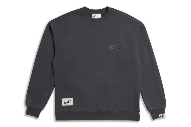 Sweatshirt BAPE BAPE x Highsnobiety Crewneck Charcoal Szürke | 1J73-113-902