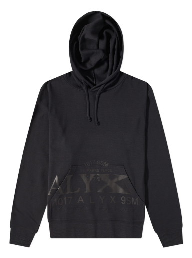 Sweatshirt 1017 ALYX 9SM Pique Popover Hoodie Fekete | AAMSW0165FA01-BLK0001