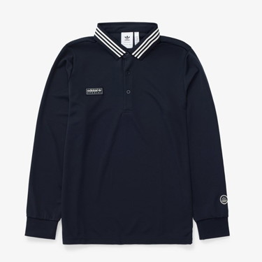 Pólóingek adidas Originals Long Sleeve Polo Shirt T-Shirt Sötétkék | IN6759, 4