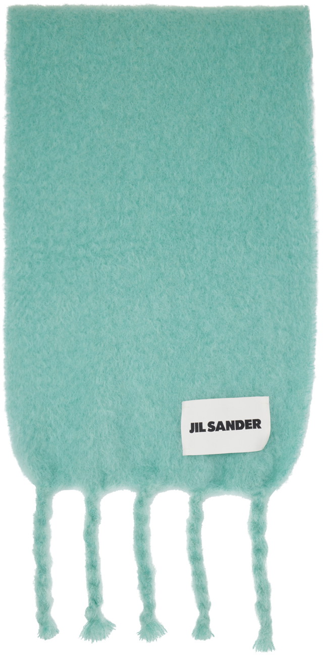 Sálak és kendők Jil Sander Mohair Scarf Türkizkék | J52TE0014_J40041