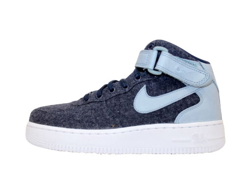 Sneakerek és cipők Nike Air Force 1 Mid '07 Leather PRM Midnight Navy W Sötétkék | 857666-400