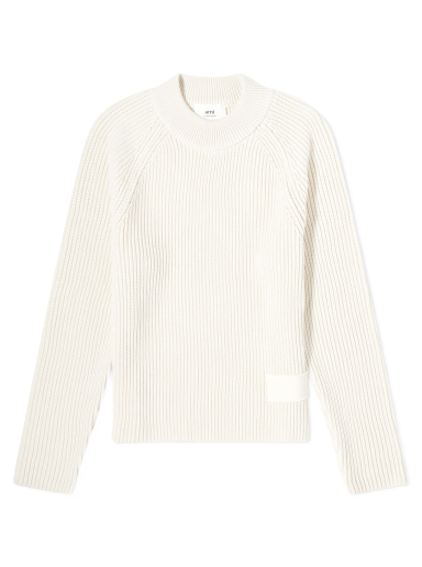 Pulóver AMI Label Knit Sweater Bézs | FKS024-KN0031-185