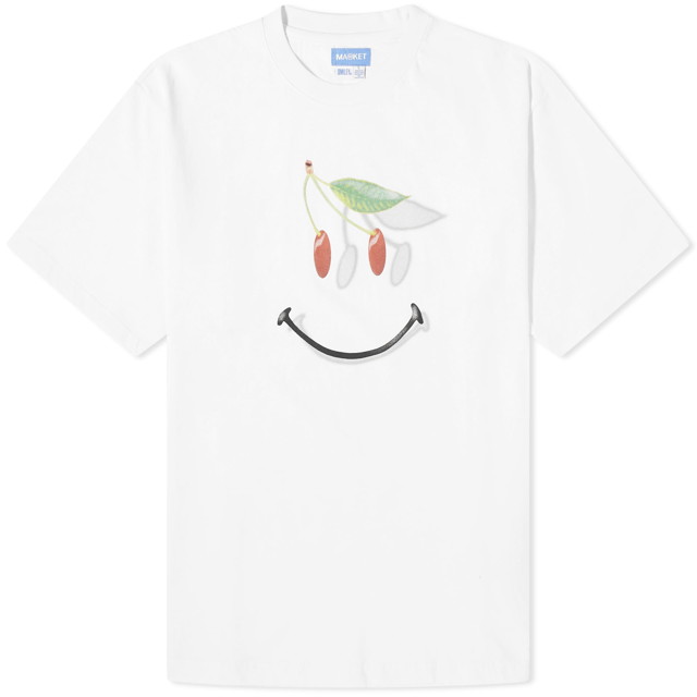 Póló MARKET Smiley Ripe T-Shirt Fehér | 399001644-WHT