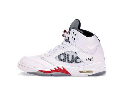 Sneakerek és cipők Jordan Supreme x Jordan 5 Retro "White" Fehér | 824371-101