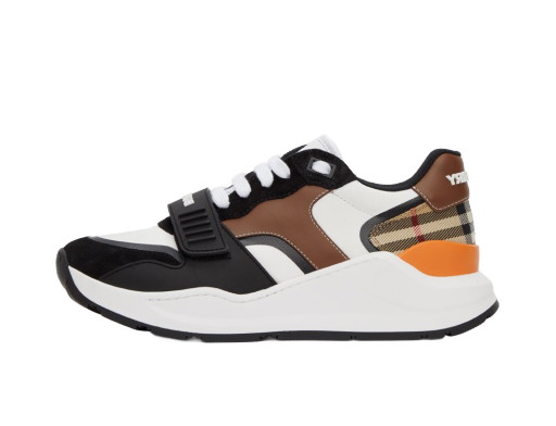 Sneakerek és cipők Burberry Vintage Check Ramsey Low Sneakers 'White & Black' Többszínű | 8039112