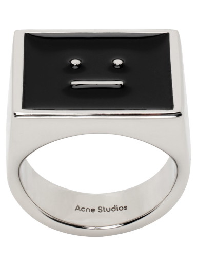 Gyűrűk Acne Studios Enamel Ring Fekete | C50368-