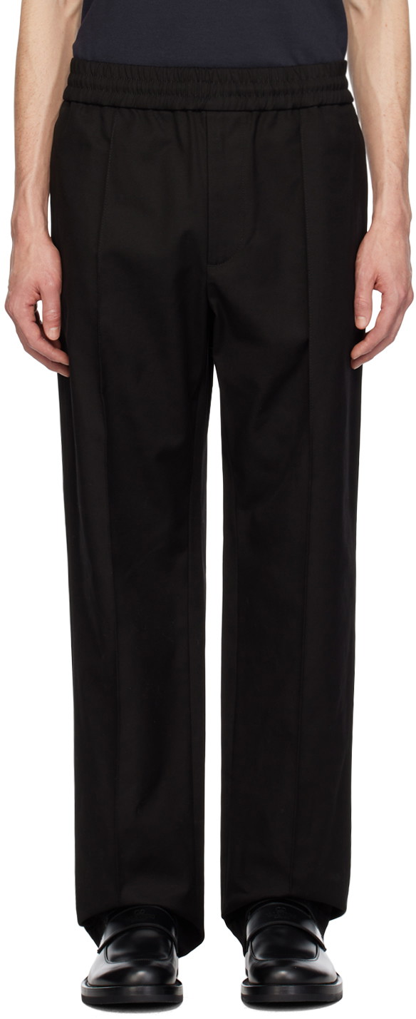 Nadrág Valentino Pinched Seam Trousers Fekete | 4V3RB0Q89UA