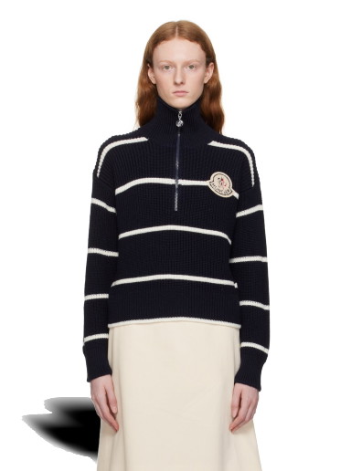 Pulóver Moncler Striped Fekete | I20939F00009M3303