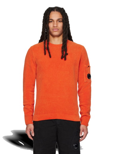 Pulóver C.P. Company Garment-Dyed Sweater 
Narancssárga | 14CMKN026A-005687G