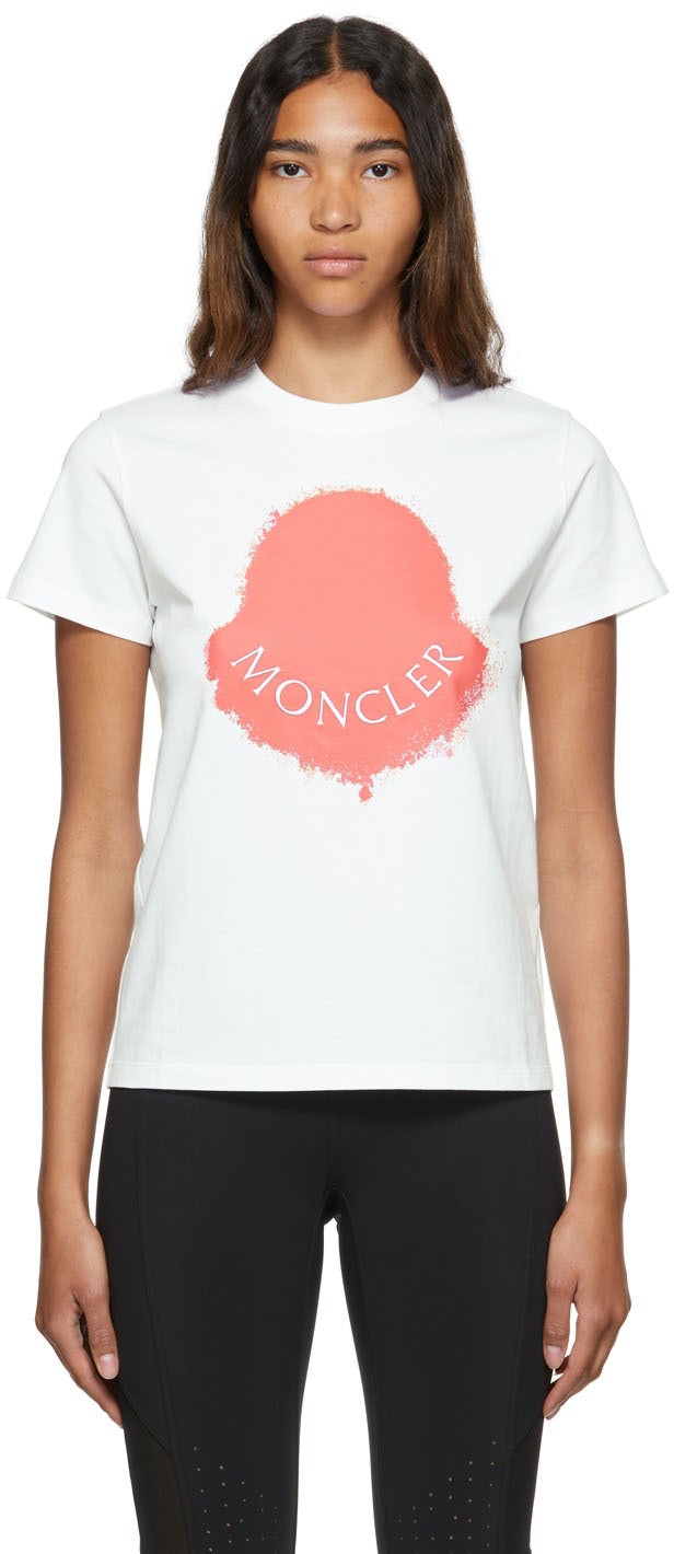 Póló Moncler Logo Motif T-Shirt Fehér | H10938C00014829HP