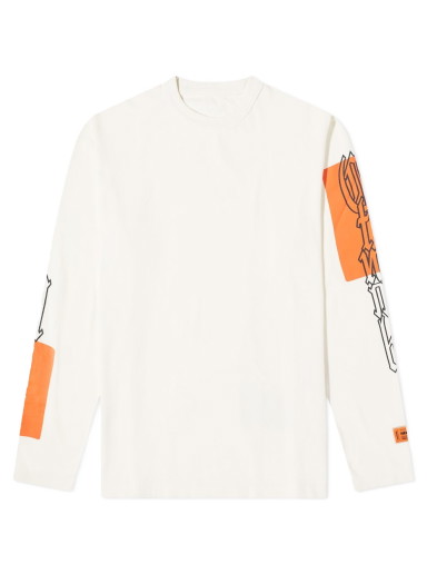 Póló HERON PRESTON Gothic Colour Block Tee Fehér | HMAB026F22JER0020122