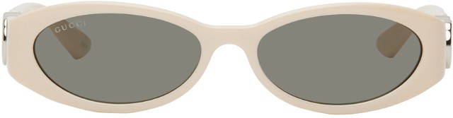 Napszemüveg Gucci Off-White Oval Sunglasses Bézs | GG1660S