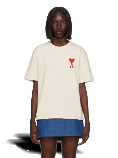 Póló AMI SSENSE x T-Shirt Bézs | SPEUTS022.726