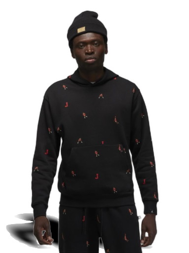 Sweatshirt Jordan Jordan Essentials Holiday Jumpman Fleece Sweatshirt Fekete | DV9392-010