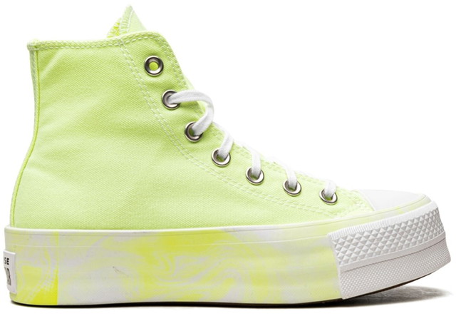 Sneakerek és cipők Converse Chuck Taylor All Star Lift Hi Volt Glow (Women's) Sárga | A02087C