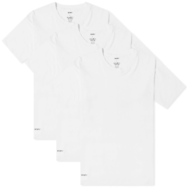 Póló WTAPS Skivvies 3-Pack T-Shirt Fehér | 241MYDT-UWM01-WHT