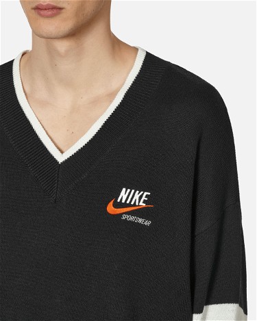 Pulóver Nike Trend V-Neck Crewneck Fekete | DX0008-010, 5
