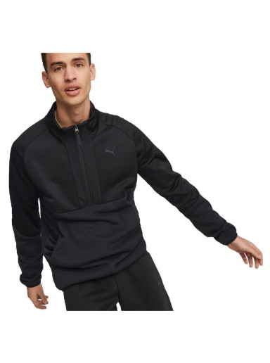 Sweatshirt Puma Tech Half-Zip Herren Fekete | 538273_01