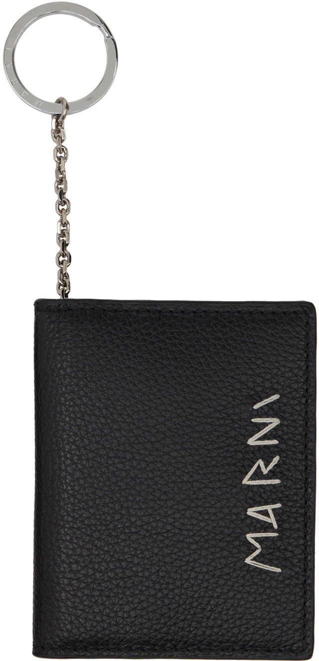 Pénztárca Marni 6 CC Card Holder Fekete | PFMI0082U0 P6533