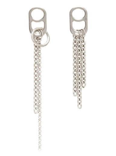 Ékszerek Acne Studios Silver Can Puller Earrings Szürke | C50396-