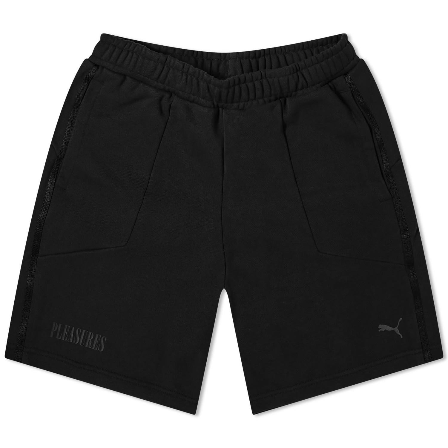 Rövidnadrág Puma Men's x PLEASURES Shorts Men's Black Fekete | 624100-01, 0