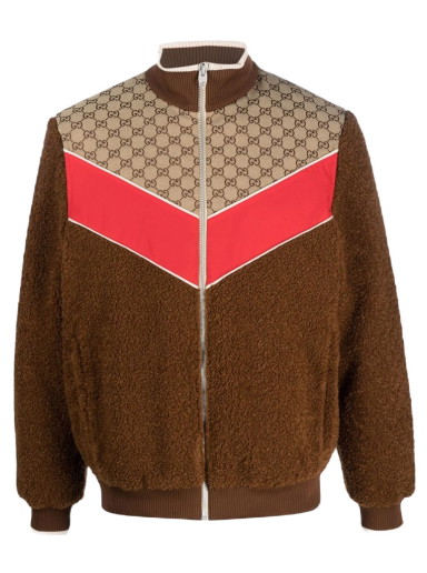 Dzsekik Gucci GG Monogram-Pattern Zip-Up Jacket Barna | 716794 XJEUS 2396