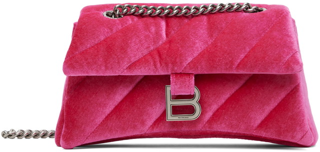 Kézitáskák Balenciaga Pink Crush Small Chain Bag Rózsaszín | 716351 2AAPG