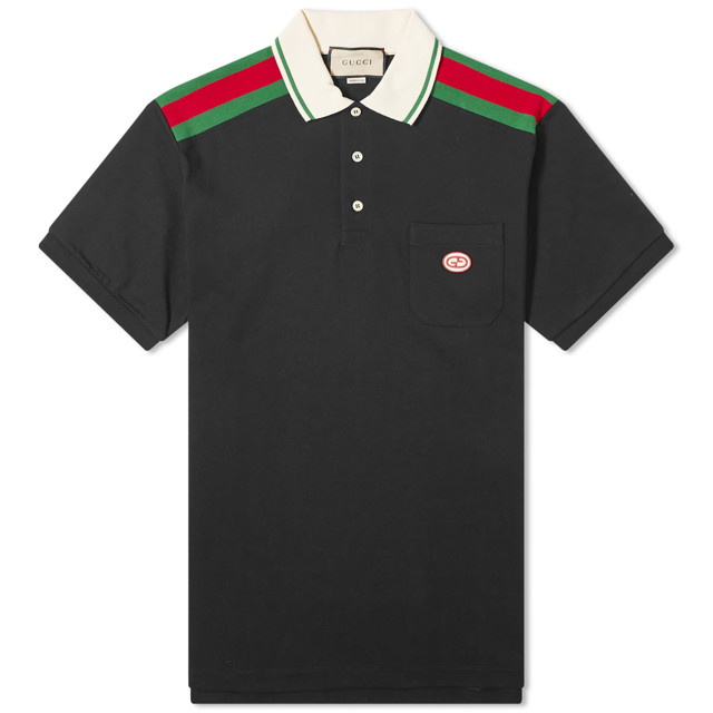 Pólóingek Gucci GRG Logo Polo Shirt Fekete | 737656-XJF4V-1043