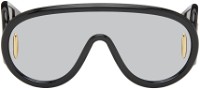 Black Wave Mask Sunglasses