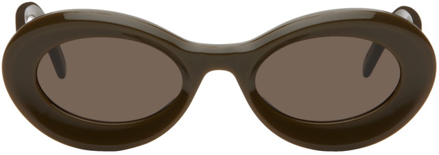 Napszemüveg Loewe Khaki Loop Sunglasses Zöld | LW40110UM5096E