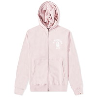 College Relaxed Fit Full Zip Hoody Pink