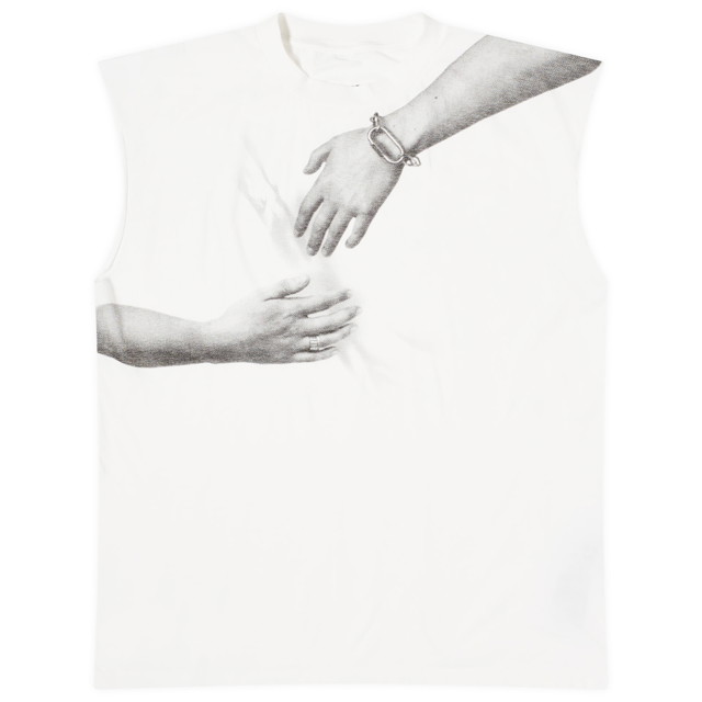 Trikók Maison Margiela MM6 Men's Hand Print Szürke | SH2NL0003-S23588-101