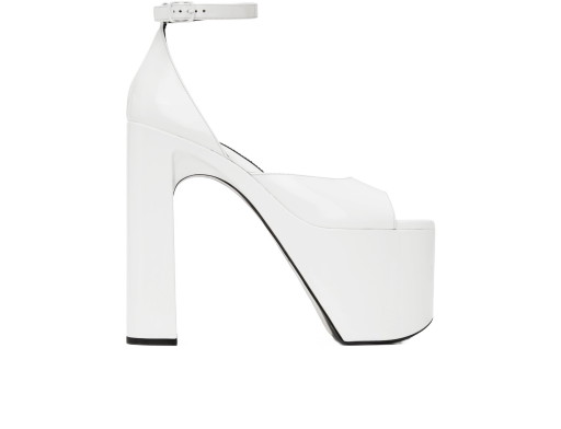 Sneakerek és cipők Balenciaga Camden 160 Heeled Sandals "White" Fehér | 742308 WA980