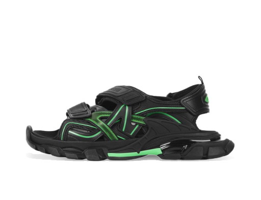 Sneakerek és cipők Balenciaga Track Sandal Black/Fluo Green Fekete | 617542W3AJ11030