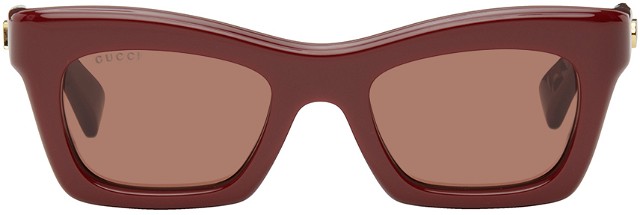 Napszemüveg Gucci Burgundy Rectangular Sunglasses Burgundia | GG1773S-003