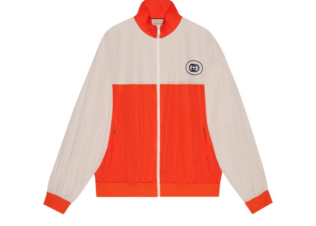 Dzsekik Gucci GG Logo Track Jacket Orange Ivory 
Narancssárga | 693017 XJEDC 7387