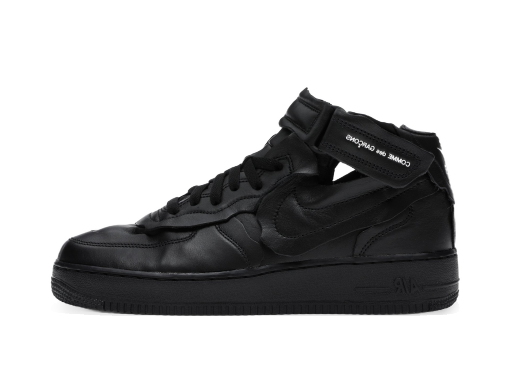 Sneakerek és cipők Nike Comme des Garcons x Air Force 1 Mid "Black" Fekete | DC3601-001