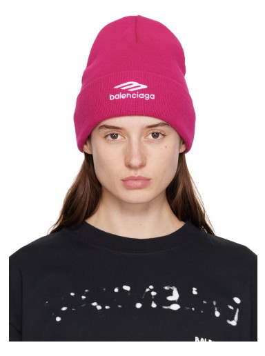 Beanie sapkák Balenciaga 3B Sports Icon Beanie Rózsaszín | 723343 443B1