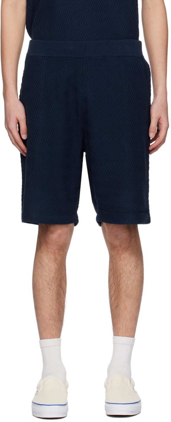 Rövidnadrág Dime Navy Wave Shorts Sötétkék | DIMESP2438NVY